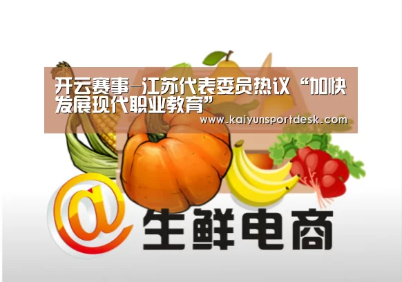 开云赛事-江苏代表委员热议“加快发展现代职业教育”(图4) 开云赛事